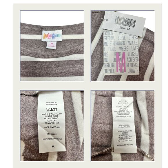 LuLaRoe Retired Julia Bundle of 5 Medium Dresses all NWT Multicolors - Picture 11 of 13